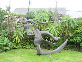 view of organic garden and herb garden at The Yew Tree Gallery