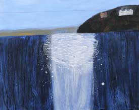 EllainPamphilon_sun sparkle on porthminster- mixed media on canvas 80x100cm