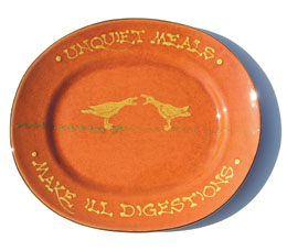 Prue Cooper - Unique Meals slipware dish